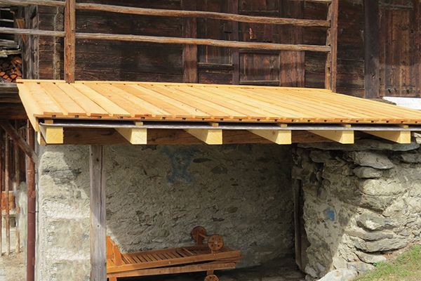 Couvert bois extérieur Atelier de Fanny